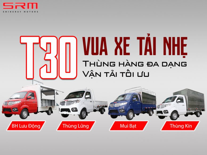 srm t30 1 2 Xe tải SRM T30 Thùng Kín
