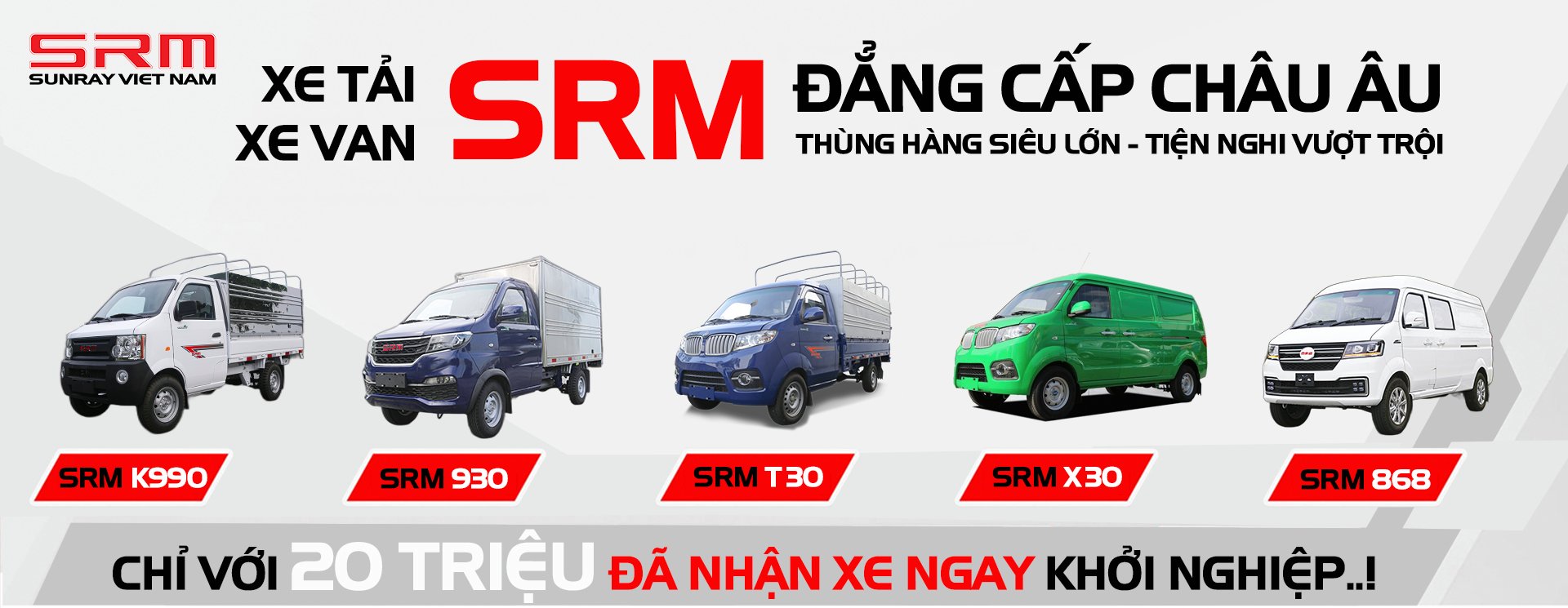 bang gia xe tai srm 1 SRM Việt Nam